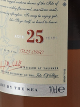 Load image into Gallery viewer, Talisker 25 Year Old 2020 Release Lot 0132