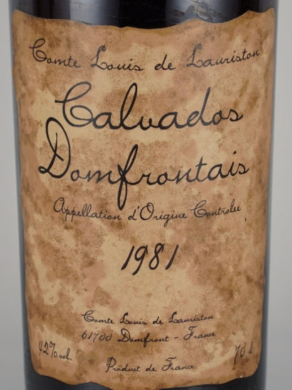 Louis De Lauriston Donfrontais 1981 Old Label