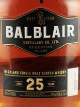Load image into Gallery viewer, Balblair 25 Year Old