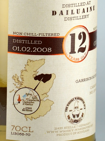 The Warehouse Collection Dailuaine 12 Year Old 2008