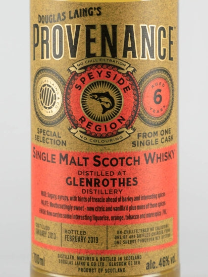 Provenance Glenrothes 6 Year Old 2013