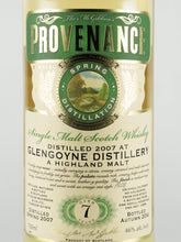 Load image into Gallery viewer, Provenance Glengoyne 7 Year Old 2007
