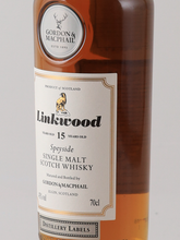 Load image into Gallery viewer, Gordon &amp; MacPhail Distillery Label Linkwood 15 Year Old 2018 Release