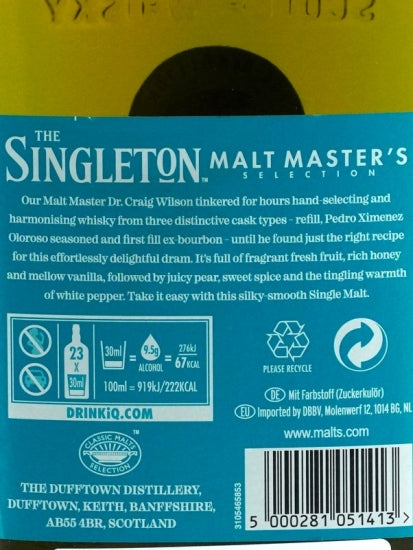 The Singleton Malt Master's Selection