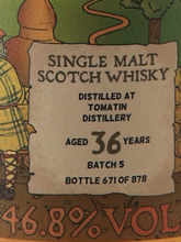 Load image into Gallery viewer, Boutique Whisky Tomatin 36 Year Old Batch 5