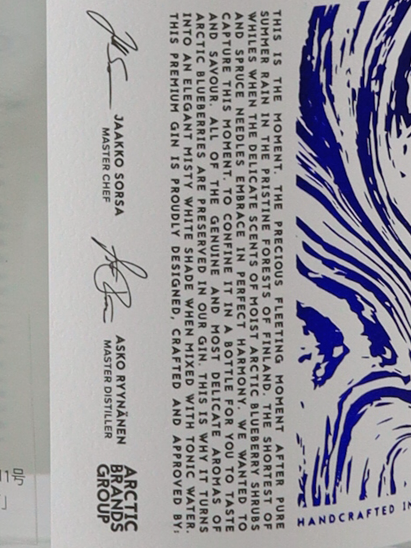 Arctic Blue Gin 46.2%