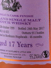 Load image into Gallery viewer, Edradour 17 Year Old 1999 Bordeaux Finish
