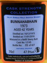Load image into Gallery viewer, Signatory Bunnahabhain 42 Year Old 1973