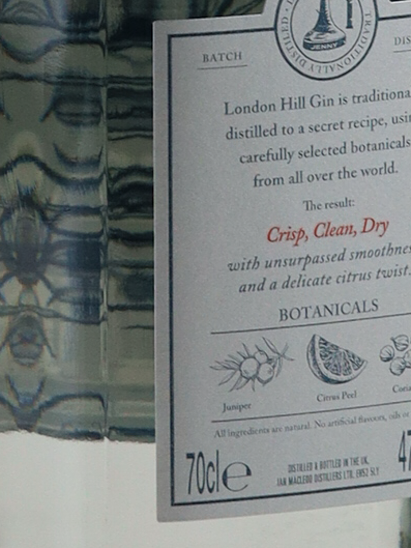 London Hill Dry Gin