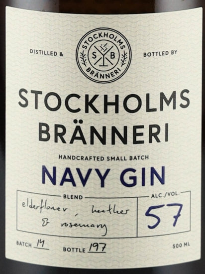 Stockholm Branneli Navy Gin