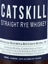 Load image into Gallery viewer, Catskill Straight Rye Whiskey