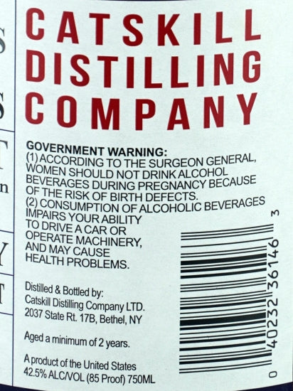 Catskill Straight Rye Whiskey