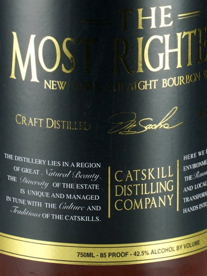 Catskill The Most Litigious New York Straight Bourbon
