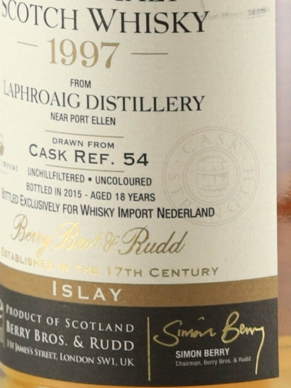 BB&R Laphroaig 18 Year Old 1997