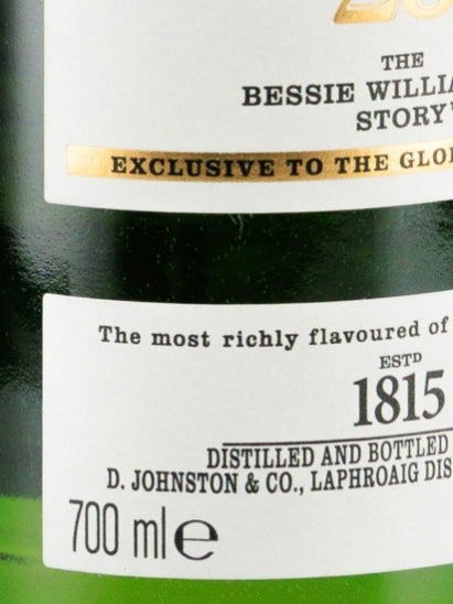 Laphroaig 25 Year Old The Bessie Williamson Story