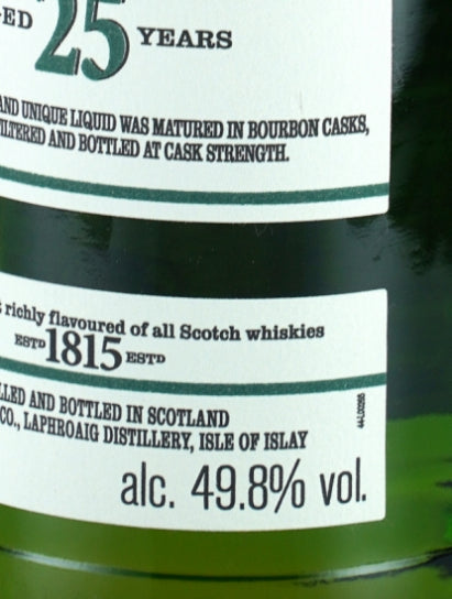 Laphroaig 25 Year Old Cask Strength 2020 Release