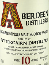 Load image into Gallery viewer, Black Adder Aberdeen Fettercairn 10 Year Old 2008