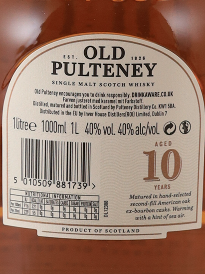 Old Pulteney 10 Year Old 1L