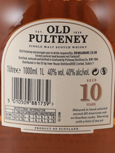 Load image into Gallery viewer, Old Pulteney 10 Year Old 1L