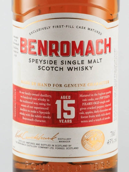 Benromach 15 Year Old