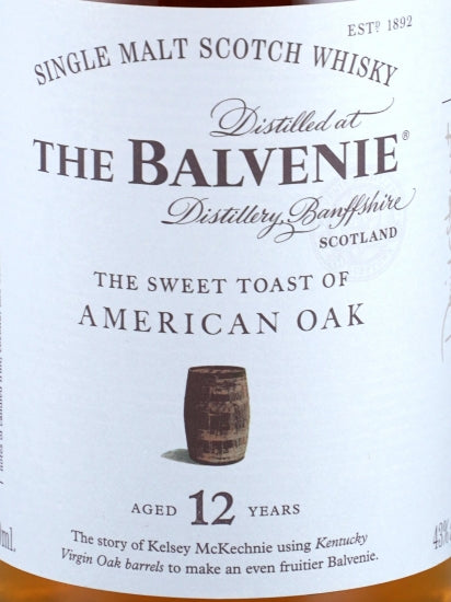 Balvenie 12 Year Old Sweet Toast of American Oak