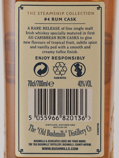 Bushmills Steamship Rum Cask