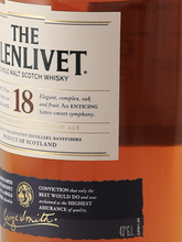 Load image into Gallery viewer, Glenlivet 18 Year Old Old Label 2019 Release