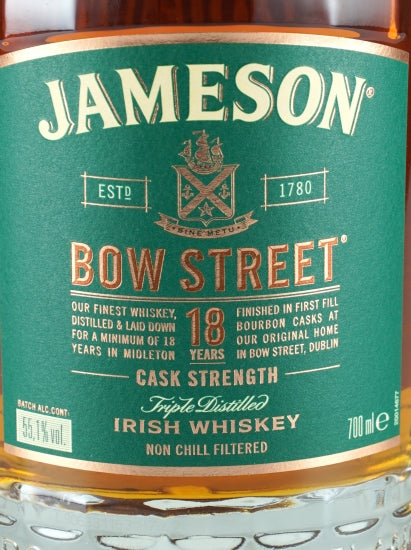 Jameson Bow Street 18 Year Old 2019 Release
