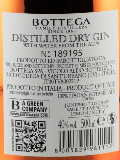 Bottega Bacur Dry Gin