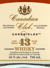 Load image into Gallery viewer, Canadian Club Chronicles 43 Year Old