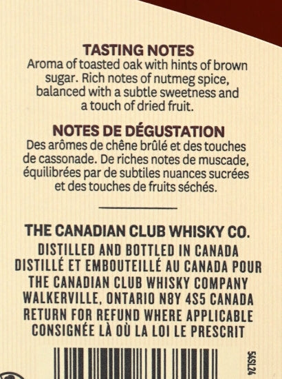 Canadian Club Chronicles 43 Year Old