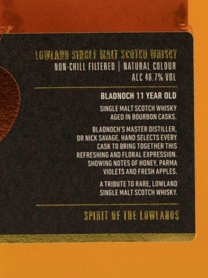 Bladnoch 11 Year Old Old Label