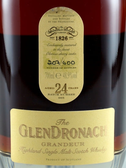 Glendronach Grandeur 24 Year Old Batch 5