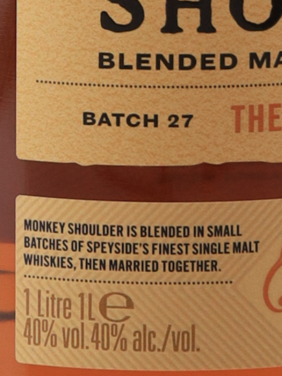 Monkey Shoulder Batch 27 1L