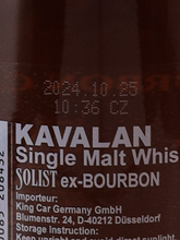 Load image into Gallery viewer, Kavalan Solist Bourbon Cask 2024 Release