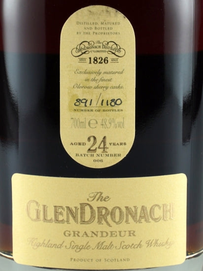 Glendronach Grandeur 24 Year Old Batch 6