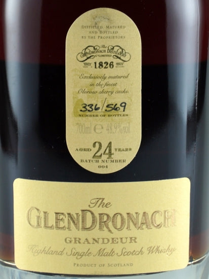 Glendronach Grandeur 24 Year Old Batch 4