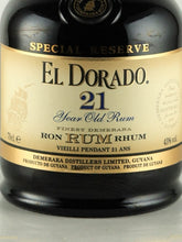 Load image into Gallery viewer, El Dorado 21 Year Old 700ml