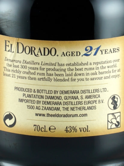 El Dorado 21 Year Old 700ml