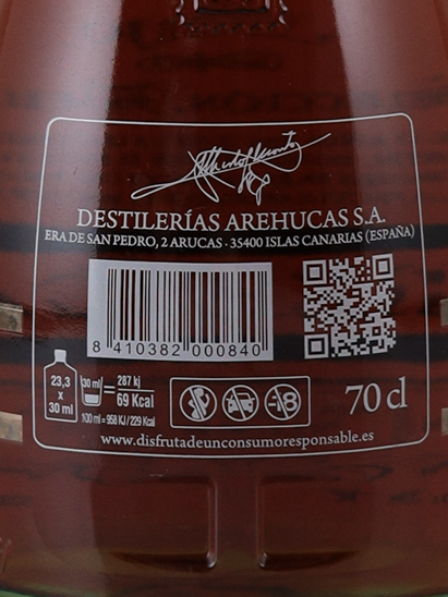 Ron Arehucas 18 Year Anejo Reserva Especial