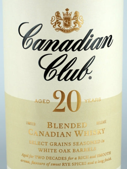 Canadian Club 20 Year Old