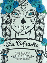 Load image into Gallery viewer, La Cofradia Katrina Blanco Glass Bottle
