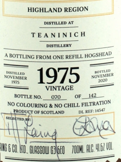 Extra Old Particular Teaninich 1975/2020