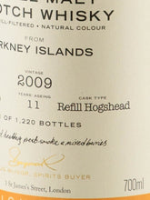 Load image into Gallery viewer, BB&amp;R Orkney 11 Year Old 2009
