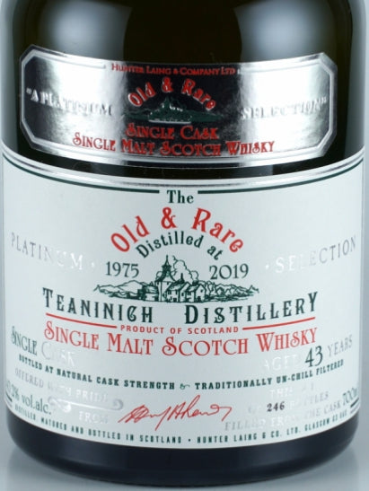 Old & Rare Teaninich 43 Year Old 1975