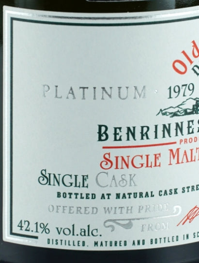 Old & Rare Benrinnes 40 Year Old 1979