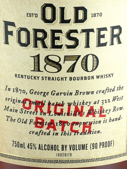 Old Forester 1870