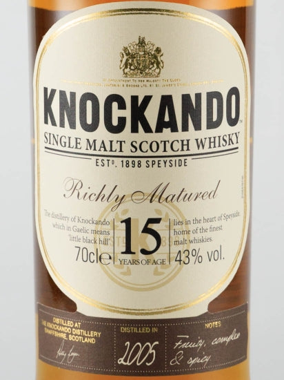 Knockando 15 Year Old 2005 Rich Matured