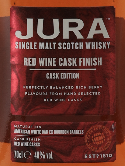 Isle of Jura Red Wine Cask Finish