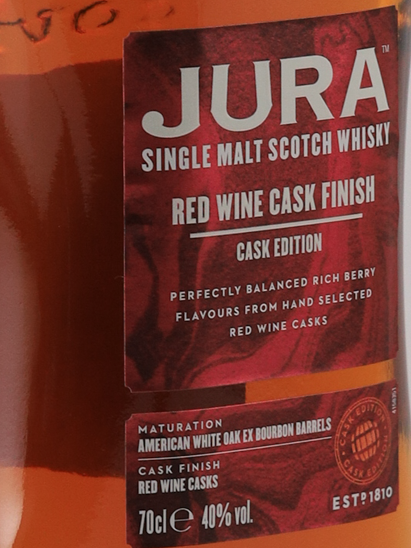 Isle of Jura Red Wine Cask Finish
